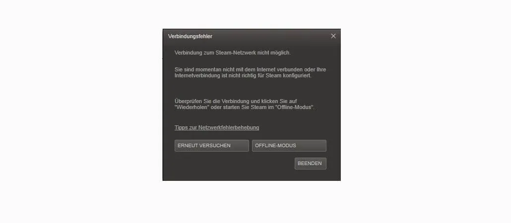 Steam nicht erreichbar