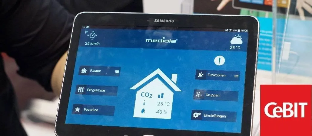 CeBIT 2015: Mediola zeigt neues AIO-Gateway V4 Plus